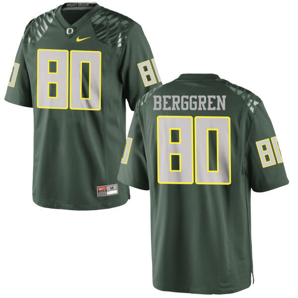 Men #80 Connor Berggren Oregon Ducks College Football Jerseys-Green - Click Image to Close